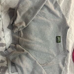 Daily Drills Cropped Gray Sweatshirt